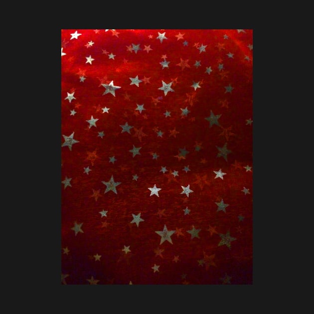 Silver Stars on Red by Neil Feigeles