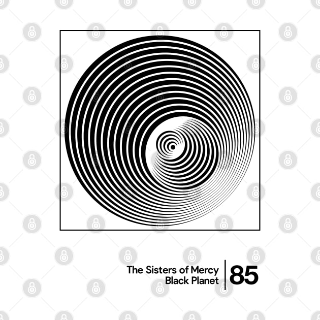 Black Planet / Minimal Style Graphic Artwork Design by saudade