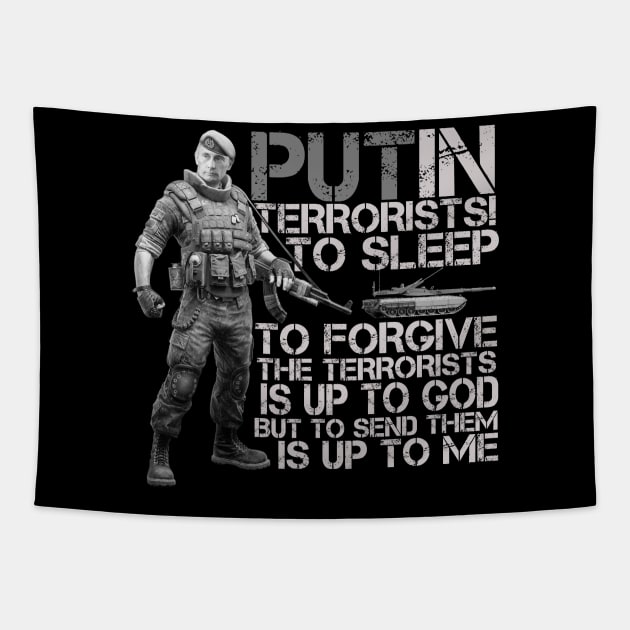 Putin Counter Terrorist Tapestry by Cholzar