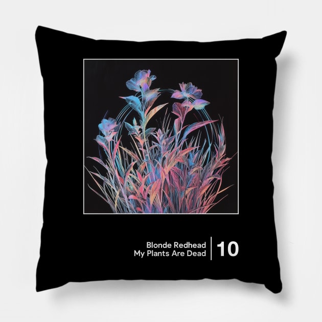 My Plants Are Dead / Minimalist Graphic Artwork Design Pillow by saudade