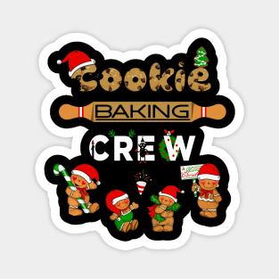 Christmas Cookie Baking Crew Funny Pajamas Family Xmas Gift Magnet