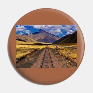 An Andes train ride Pin