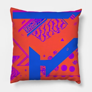 Retro Abstract Art Pillow