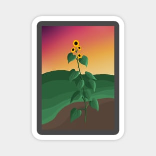 Sunflower Sunset Magnet