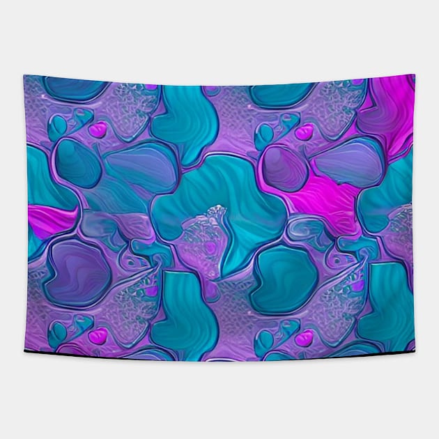 Melty Molten Metal Mermaid Mix | Pink | Cerulean Tapestry by ArtistsQuest