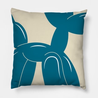 Blue balloon dog Pillow