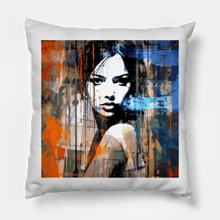 rebel adventurer, swimming wallart v4 Pillow