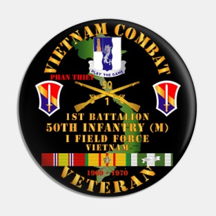 Vietnam Combat Veteran w 1st Bn - 50th Inf - I Field Force 1969-70 w VN SVC Pin