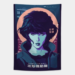 Ghost In The Shell - Major Motoko Kusanagi Japanese Anime Tapestry