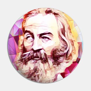 Walt Whitman Pink Portrait | Walt Whitman Artwork 13 Pin