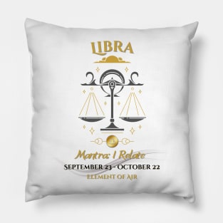 Zodiac Libra Mantra Pillow