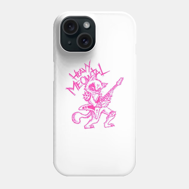 Heavy Metal Cats Gift Clothing Guitar Playing Cat Gothic Phone Case by TellingTales