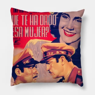 Vintage Mexican Cinema Icons Pillow