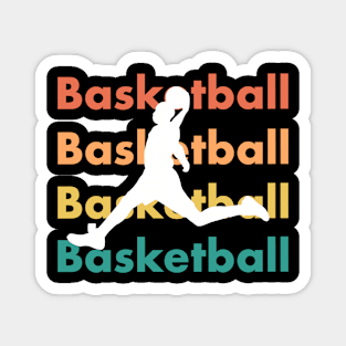 Basketball shirt in retro vintage style - gift for basketball player Magnet
