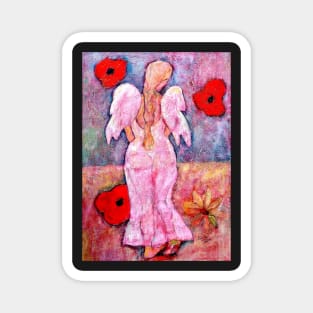 Caitlin, Angel image part of an Angel oracle card deck – MeMoment angel cards Magnet