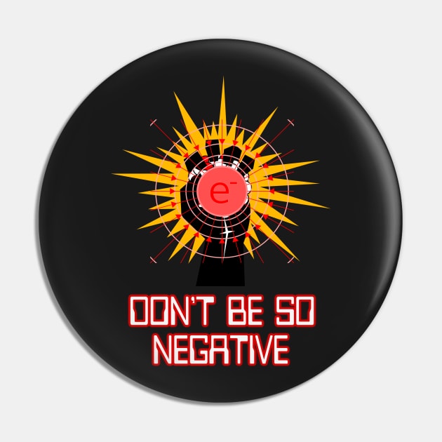 Don't Be So Negative by Basement Mastermind Pin by BasementMaster