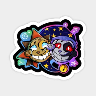 FNAF - Glamrock Bonnie & Glamrock Freddy (Security Breach) Magnet for Sale  by kaypanicarts