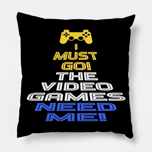 Video Games Gamer Pillow by Design Seventytwo