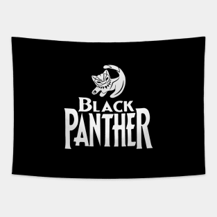 Black Panther , White Version Tapestry