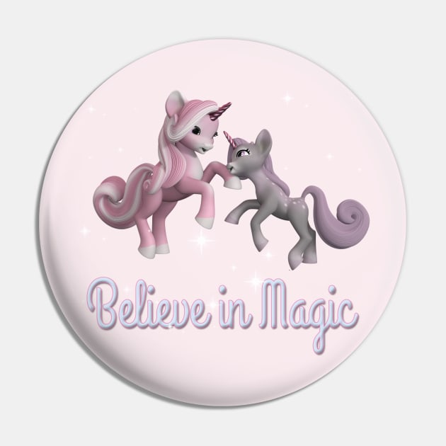 Mama and baby Unicorn Magic Pin by AlondraHanley