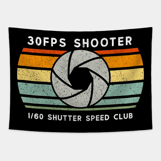 30FPS Shooter Vlogger Gift for Photographer Videographer Tapestry by Slow Creative