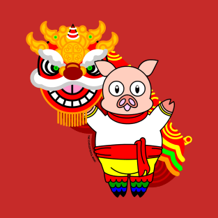 Happy Chinese New Year! The Lion and The Pig T-Shirt