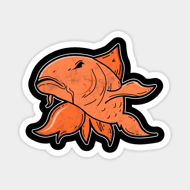 Carp Comic Cartoon Magnet by Imutobi