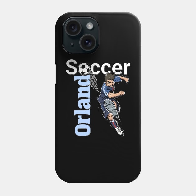 Orlando Soccer Enthusiast: Kickin' It Orlando Florida Style Phone Case by Spark of Geniuz