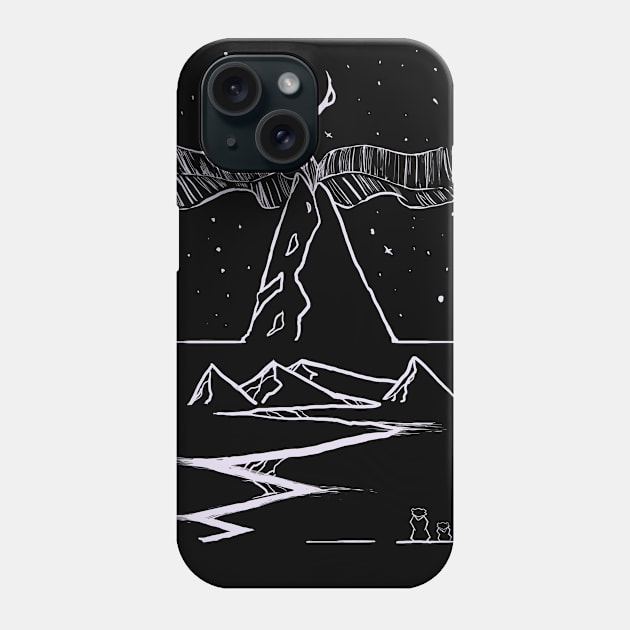 Roll of an Aurora Phone Case by Vertei