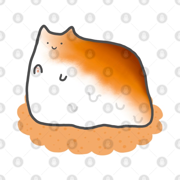 Toasted Marshmallow Cat Simple Cute Sweet Neko Meme Funny Food Anime by Marinaaa010