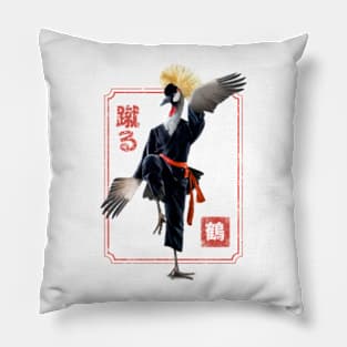 Kung Fu Crane Pillow