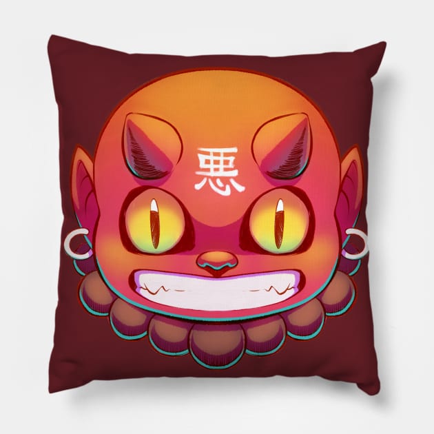 Cute Demon Pillow by AzuraStudio