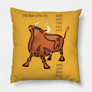 Chinese Year of the Ox Pillow