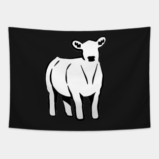 Cow Silhouette  - NOT FOR RESALE WITHOUT PERMISSION Tapestry