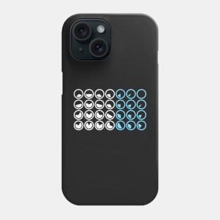 Light Blue Radar Circles Phone Case