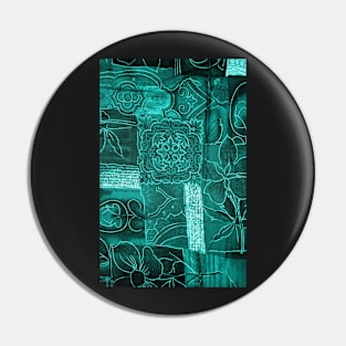 Green Fabric Texture Pin