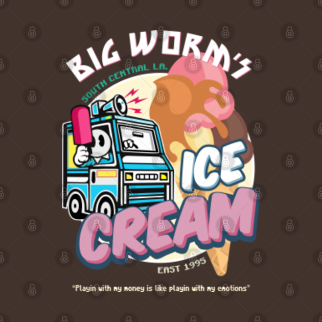 Big Worm's Ice Cream - Friday - T-Shirt | TeePublic