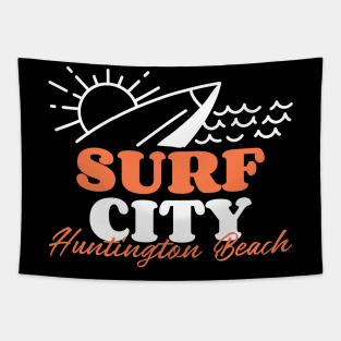 Surf City Huntington Beach USA Tapestry