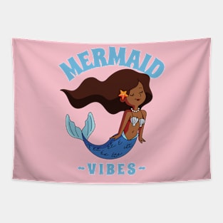 Mermaid Vibes Cute Tapestry