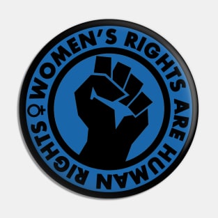 Women's Rights are Human Rights (blue) Pin