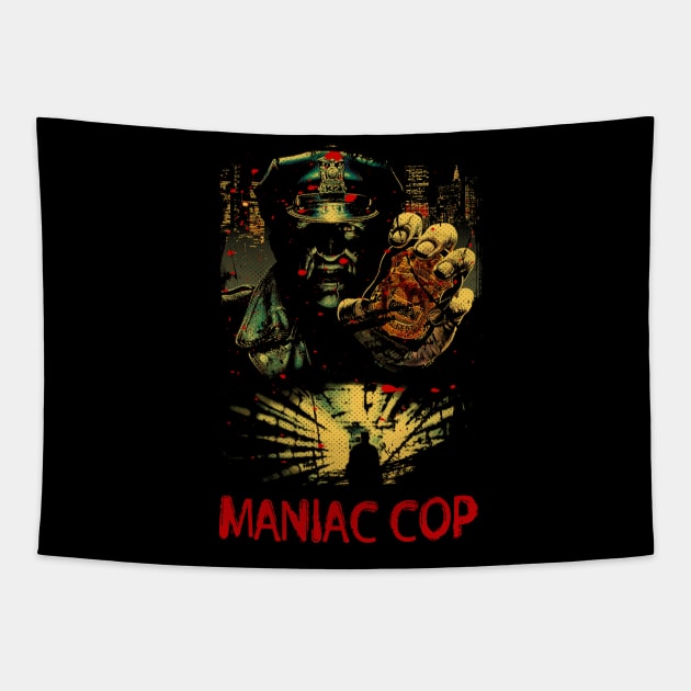 Walking Nightmare The Maniac Cop Slasher Shirt Tapestry by alex77alves