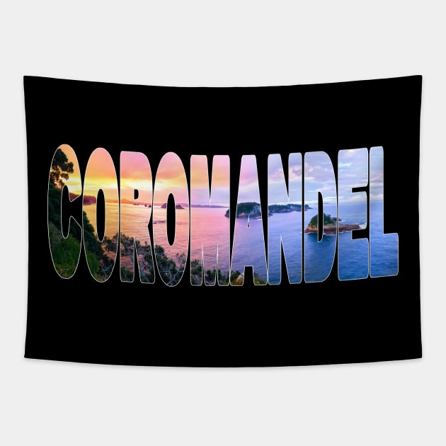 COROMANDEL - New Zealand Te Pare Point Hahei Tapestry by TouristMerch