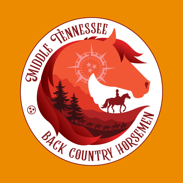 Middle TN Back Country Horsemen • Red by FalconArt