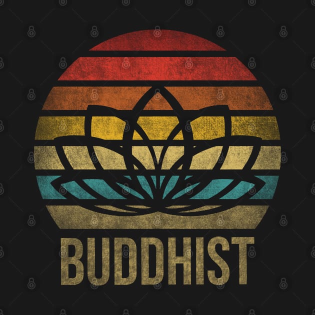 Buddhist Letter Buddhism Religion Retro Vintage by The Agile Store