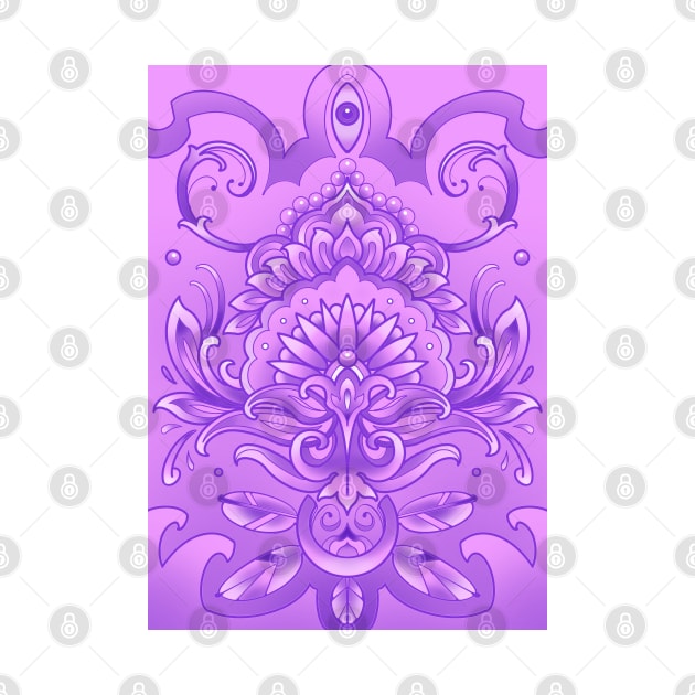 purple mandala pattern by weilertsen