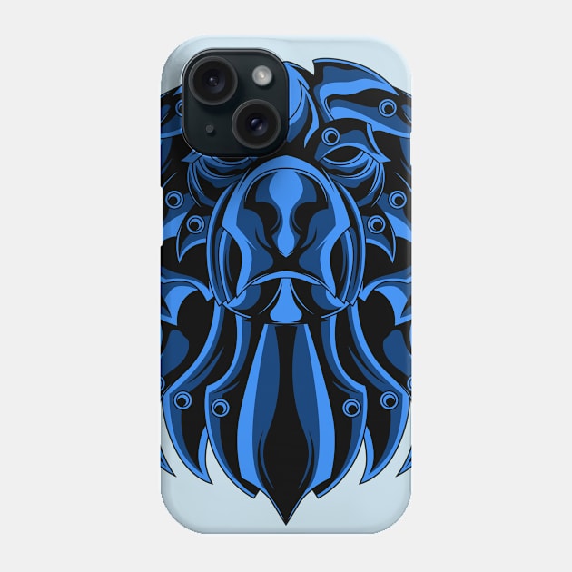 blue iron bear Phone Case by sugiartoss_