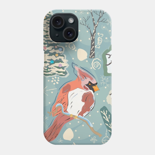 Cardinal Phone Case by KristinaStellar 