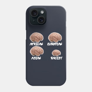 Human Brains vs Racist Brain Phone Case