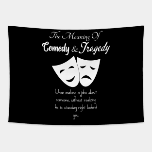 The Meaning Of Comedy And Tragedy Masks Tapestry