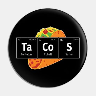 Mexican Tacos Periodic Table Elements Funny Science Pin